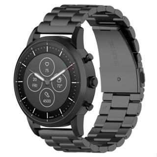 สายนาฬิกาข้อมือเหล็ก 22 มม. สําหรับ Fossil Hybrid Smartwatch HR, Male Gen 4 Explorist HR / Male Sport