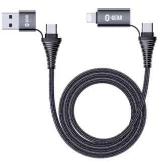 S-GEAR CC002 4in1 USB A+USB C to USB CCharging Cable 1m