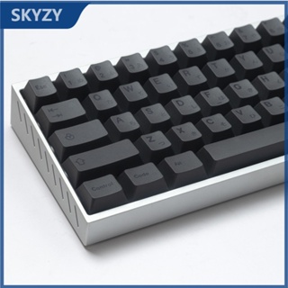 139 คีย์ Minimalist Gray Keycaps Cherry Profile 7U Space PBT Dye Sub ปุ่มกดคีย์บอร์ด