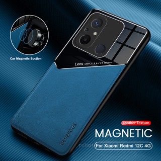 เคสโทรศัพท์มือถือหนัง ซิลิโคน อะคริลิค แม่เหล็ก บางมาก กันกระแทก สําหรับ Xiaomi Redmi 12C 10C Redmi12C Redmi10C