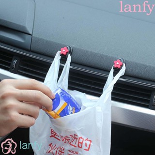 Lanfy ตะขอแขวนติดผนังลายการ์ตูนน่ารักขนาดเล็กสําหรับแขวนตกแต่งภายในรถยนต์