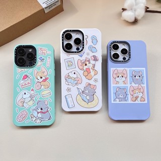 Casetify เคสโทรศัพท์ซิลิโคน ผ้าสักหลาด ผิวด้าน กันกระแทกสี่มุม ลายกระต่าย สําหรับ iPhone 14 13 12 11 Pro MAX IX XS MAX XR 6 7 8 Plus