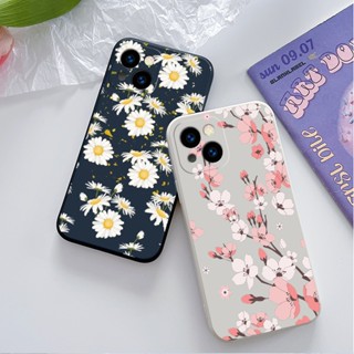 เคสซิลิโคนนิ่ม ลายดอกเดซี่ สําหรับ Oppo A83 A5 A9 2020 A52 A92 A53 A54 A31 A55 A32 A91 A93 A94 A73 A74 A94 A15 A16 A57 A96 A76 Reno 4 5 6 7 8 F Z F9 F11 A7 เคส TPU | Fk113