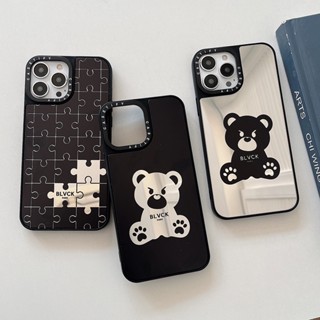 Casetify เคสโทรศัพท์มือถือกระจก ลายหมี Violent Bv สําหรับ iPhone 14 Pro MAX 13 12 11 Pro MAX IX XS MAX XR
