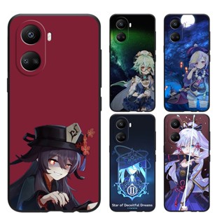 Huawei Y9 Prime Y9 2019 Y9S Y7 Pro 2019 Y7 Y6 P Y6 Pro เคสโทรศัพท์มือถือแบบนิ่ม ลายการ์ตูน Genshin Impact Hu tao สําหรับ