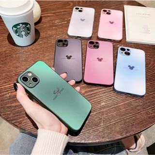 เคสโทรศัพท์มือถือแบบแก้ว กันกระแทก ลายมิกกี้เมาส์ สําหรับ iPhone 14 Pro Max 11 13 promax IP14Pro 14plus 14 Apple13