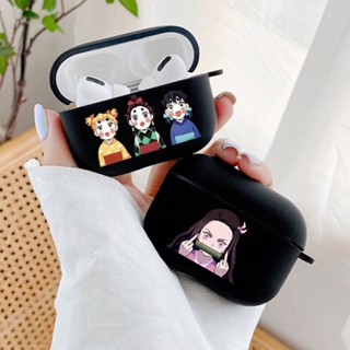 เคสหูฟัง ลายการ์ตูนอนิเมะ Demon Slayer Rengoku Kyoujurou Uzui Tengen Nezuko Zenitsu สําหรับ Apple Airpods 2 3 1 Pro