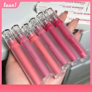 Herorange ลิปสติกการเจาะน้ำแข็งเยื่อผลไม้ Water Lip Glaze Moisturizing ติดทนนานไม่ซีดจาง Lip Gloss ราคาถูกสีขาวแต่งหน้า Cod