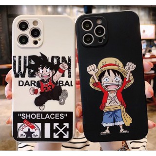 เคสโทรศัพท์มือถือ แบบนิ่ม ลายการ์ตูนวันพีช โกคู ขอบตรง สําหรับ Realme C2 C1 C3 C17 C11 C15 C12 C25 C20 C21 C21Y C25Y C35 C53 C51