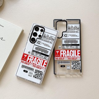 Casetify เคสโทรศัพท์มือถือ กันกระแทก ลายฉลากโลจิสติกส์ แฟชั่น สําหรับ Samsung S20 S23 S22 S21 Plus S22 Ultra