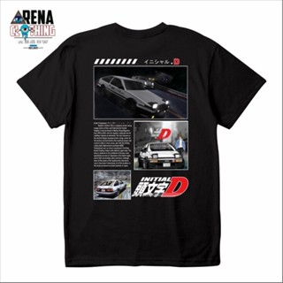 【】เสื้อยืด พิมพ์ลายโลโก้ Initial D Jdm Car Arena สําหรับแข่งรถยนต์