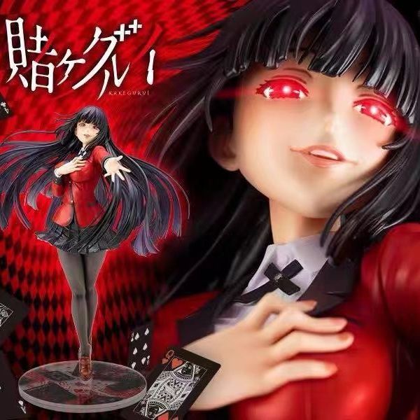 22 ซม.Kakegurui อะนิเมะรูป Jabami Yumeko Action Figure Kakegurui Uniform Ver. Mary Saotome ตุ๊กตาคอล