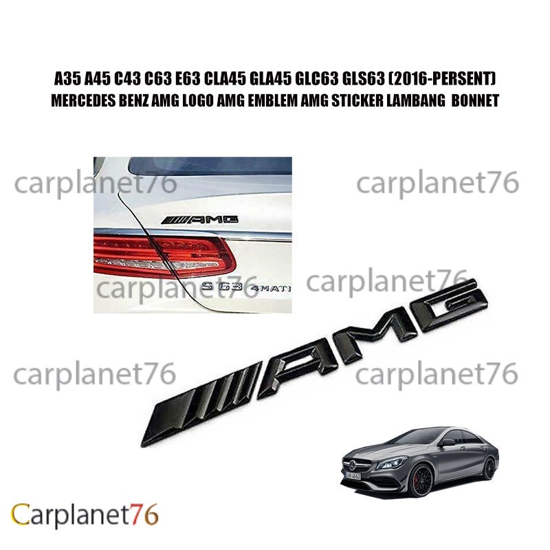 A35 A45 C43 C63 E63 CLA45 GLA45 GLC63 GLS63 (2016-PERSENT) MERCEDES BENZ AMG LOGO AMG EMBLEM AMG สติ
