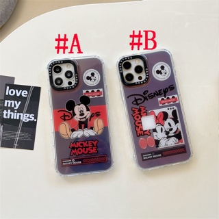 เคสแข็ง เคสไอโฟน iPhone 14 Pro Max iPhone 13 Pro Max iPhone 12 Pro Max iPhone 11 Fashion Cartoon มิกกี้เมาส์ Mickey Mouse &amp; มินนี่มูส Minnie Mouse Laser Design Hard Case