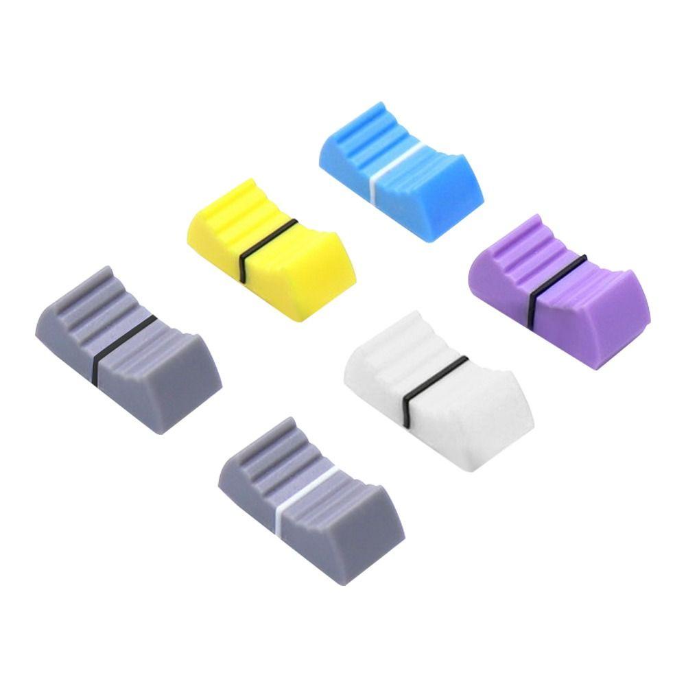 COMAME 10 ชิ้น Potentiometer หมวกเลื่อน Ribbed Mixer รูปที่ 5