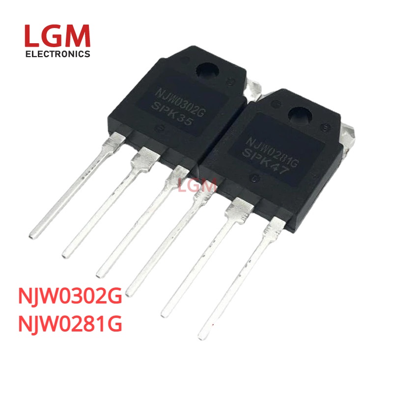 ทรานซิสเตอร์ดั้งเดิม 1 คู่ NJW0302G NJW0281G