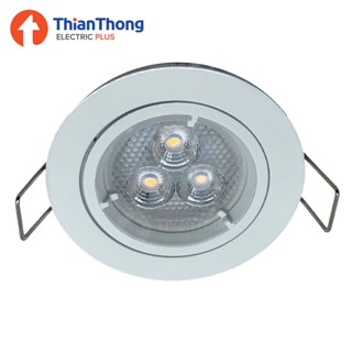 สว่างกว่าเดิม โคมไฟ Downlight ดาวน์ไลท์ฮาโลเจน MR16 หน้ากลม ขอบขาว SL-W-514 (โคมเปล่า)