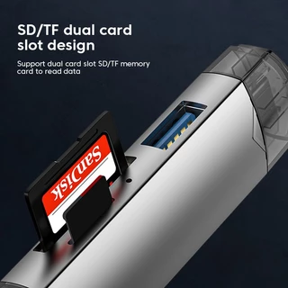 [ส่งไว] Moov CR01 6 in 1 Card Reader Type C / USB 3.0 / Micro OTG เครื่องอ่านการ์ด SD card แฟลชไดรฟ์
