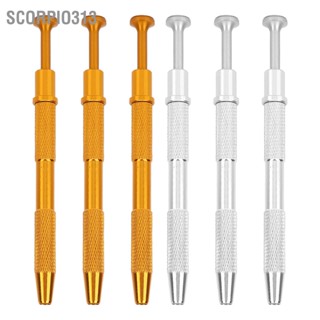 Scorpio313 3 pcs Piercing Ball Grabber Professional Alloy 4 Prongs Rhinestone ลูกปัดผู้ถือแหนบ Pick Up เครื่องมือ