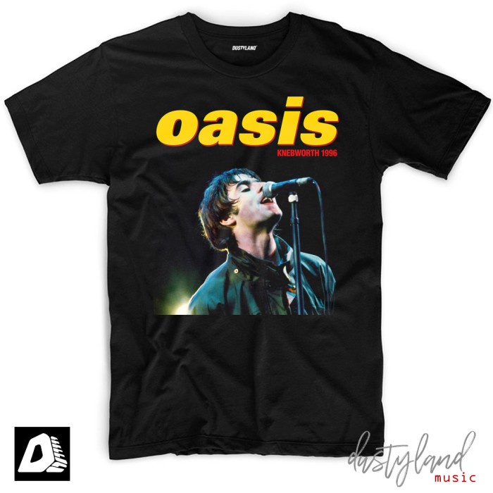 เสื้อยืดวง Oasis - KNEBWORTH 1996