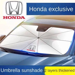 Suitable for Honda Sunshade Chic Civic Crv Crown Road Xrv Accord Dashboard Cover Front Glass Thermal Insulated Curtain Sunshade Sunscreen and insulation Car sunshade umbrella