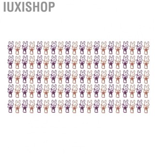 Iuxishop Metal Binder Clips  Bunny Style 100Pcs Wire Binder Clips  for Tickets