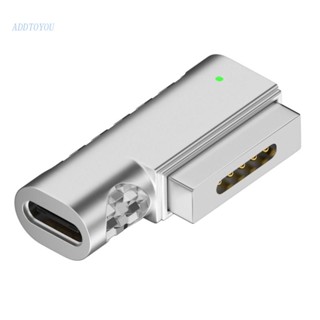 【3C】อะแดปเตอร์เชื่อมต่อแม่เหล็ก Type C USB C PD สําหรับอะแดปเตอร์ Type-C ตัวเมีย เป็น Magsafe2