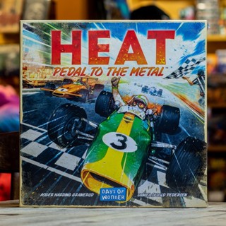 Board Game Heat: Pedal to the Metal Race Car Game ความร้อนของเกมกระดาน: เหยียบกับโลหะแข่งรถเกมกลยุทธ์ Grand Prix เกมแข่งรถ