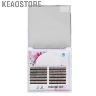 Keaostore Natural   10mm Easy Operation Chemical Fiber Natural Curling Soft Thick Fake Eyelashes  for Makeup