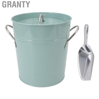 Granty Ice Bucket Blue Round Bar Ice Bucket Handle Design Lightweight Safe for  for Party