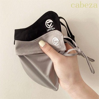 Cabeza หน้ากากผ้าเรยอน กันแดด ปรับขนาดได้ ป้องกันรังสียูวี สีพื้น เหมาะกับฤดูร้อน สําหรับตกปลา เดินป่า ปีนเขา