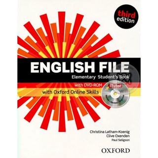 Bundanjai (หนังสือเรียนภาษาอังกฤษ Oxford) English File 3rd ED Elementary : Students Book +iTutor and Online Skills