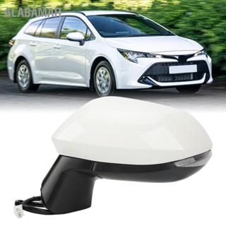 ALABAMAR กระจกมองข้างปรับความร้อนด้วยไฟฟ้า Super White พร้อมไฟเลี้ยว สำหรับ Corolla E210 2020-2022