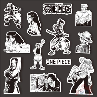 ❉ Classical Black & White . ONE PIECE Series 01 Stickers ❉ 60Pcs/Set DIY Fashion Decals Doodle Stickers