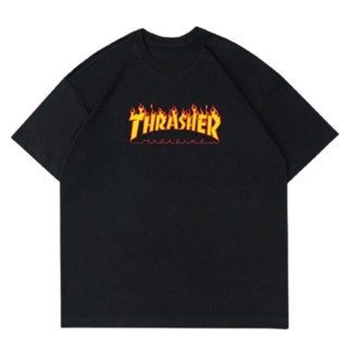 📦พร้อมส่ง  kaos THASHER MAGAZINE baju tshirt bootleg vintage pria wanita dewasa remaja anak tee man women  hitam/putih