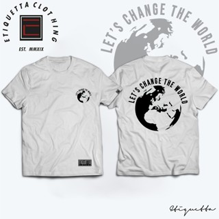 พร้อมส่ง Inspirational Shirt - Change the world การเปิดตัวผลิตภัณฑ์ใหม่ T-shirt