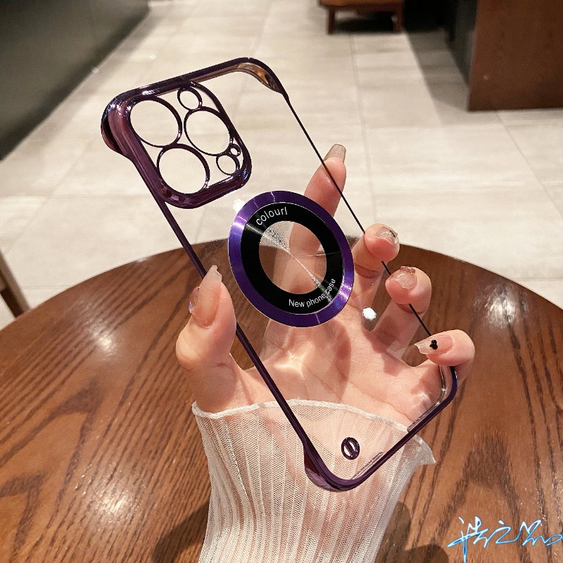 เคสโทรศัพท์มือถือ PC แข็ง แบบแม่เหล็ก พร้อมฟิล์มเลนส์ สําหรับ iPhone 14 14 Pro 14 Pro Max 13 13 Pro 13 Pro Max 12 12 Pro 12 Pro Max