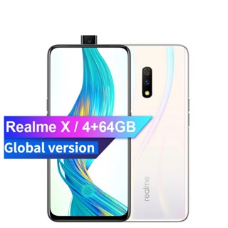 Global ROM Realme X Snapdragon 710 Octa Core 8GB 256GB 6.53&amp;quot;Fhd TelePhone 48MP กล้อง VOOC 3.0 ชาร์จเร็ว สําหรับโทรศัพท์มือถือ