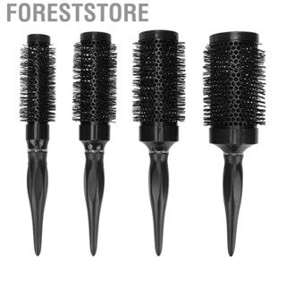 Foreststore Round Brush Set Alloy Hair Styling Black Curling Round Hair Brush for Blow Drying Student F