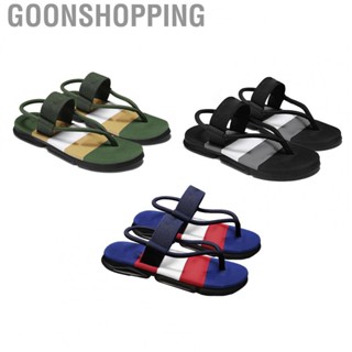 Goonshopping Men Beach Sandal  Dual Wearing Men Flip Flop PVC Sole Prevent Stuffy  for Travel