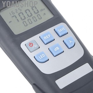 Yoaushop Fiber Attenuation Tester  Large Screen High Accuracy ‑70‑10dbm 10 Wavelengths Optical Power Meter with Adapter for Comm Maintenance