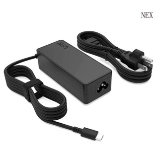 Nex อะแดปเตอร์พาวเวอร์ซัพพลาย 65W 100-240V PD USB Type-C สําหรับแล็ปท็อป โน้ตบุ๊ก