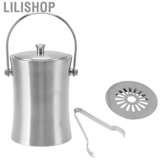 Lilishop Double Wall Ice Bucket Modern Look Bar Ice Bucket for Champagne for