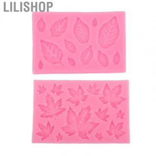 Lilishop Leaf Fondant Mold  Fondant Molds Pink 2 Patterns  for DIY for Cake Decorations