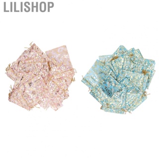 Lilishop Organza Jewelry Pouch  Organza Bag Mesh Rose Print  for Gifts for Jewelry for Candies
