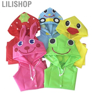 Lilishop  Modeling Childrens Raincoat Colorful Cartoon Environmentally Friendly Student Rain Gear