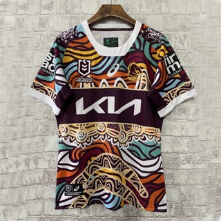 เสื้อกีฬารักบี้ แขนสั้น ลายทีมชาติฝรั่งเศส Mustang Rugby Lndigenous Jersey 2023 24 ชุดเหย้า