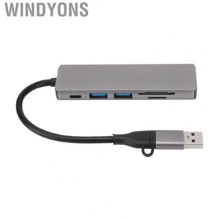 Windyons USB C Hub  Easy To Use Portable Hub Strong Compatibility  for Home