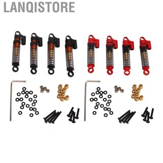 Lanqistore RC Threaded Tele Shocks  Alloy Rust Proof High Elasticity RC Shock Absorber High Strength Balanced Riding  for 1/18 1/24 RC Crawler Car