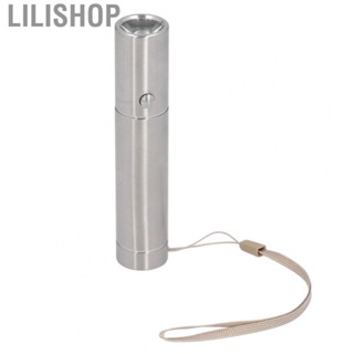 Lilishop Mini Stainless Steel Flashlight Pocket  Torch Handheld Pen Light Emergency